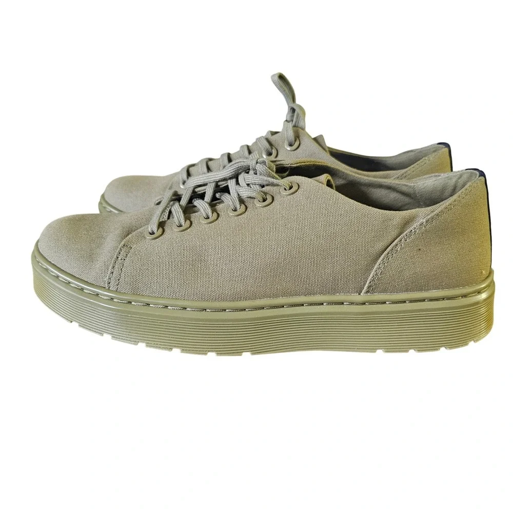 Dr. Martens Casual Canvas Lo-Top‎ Fresh Take Olive Green Size 9 New